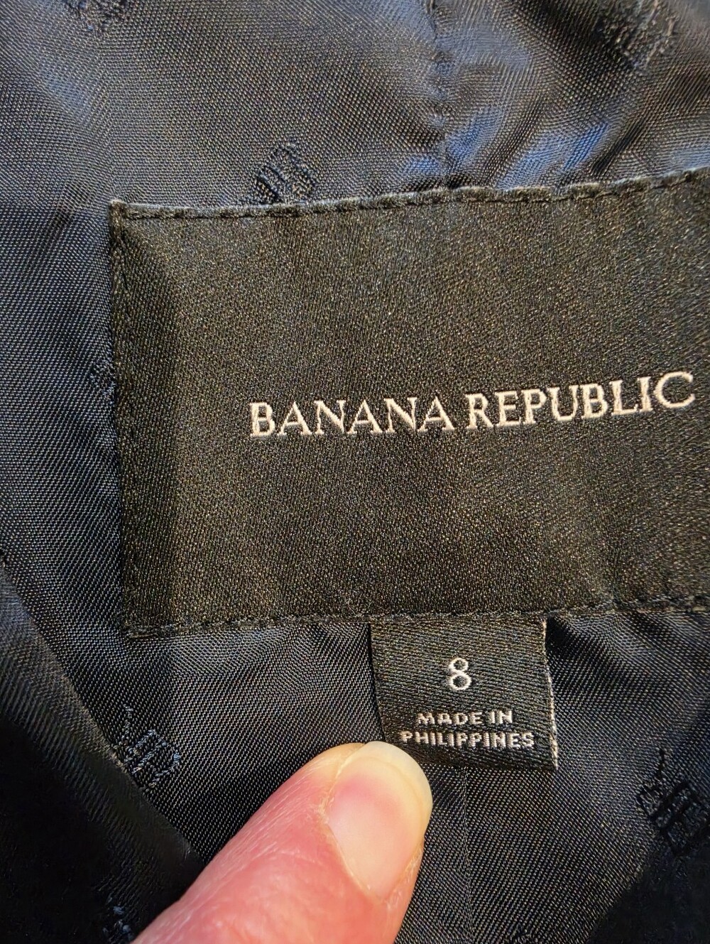 Banana Republic Navy Wool Blend Blazer Women's Size 8 Career Jacket - Picture 3 of 5